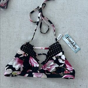 Sienna Black Lotus Bikini Top